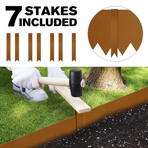 VIP Metal Landscape Edging for Garden Lawns- 6-Pack