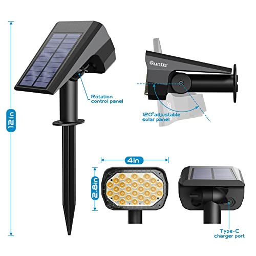 6 Pack Solar Landscape Spotlights with 3 Modes