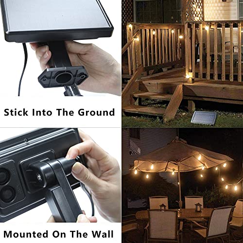 SUNTHIN 48ft Solar Patio Lights with USB Rechargeable
