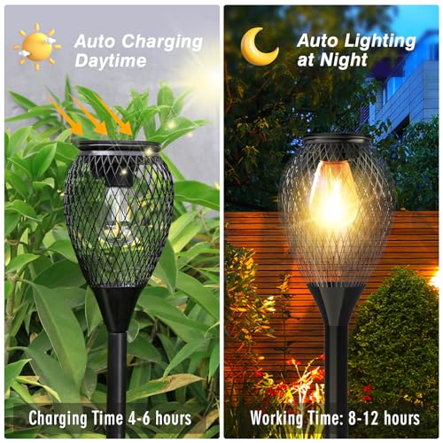 Ortiny VIP Solar Pathway Lights - 4 Pack