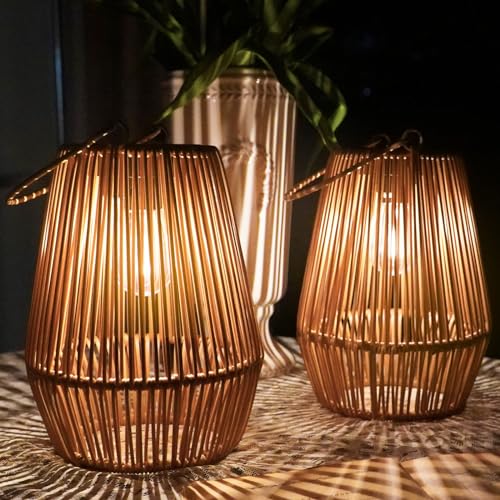 KagoLing Solar Lanterns for Outdoor VIP Decor - 2 Pack
