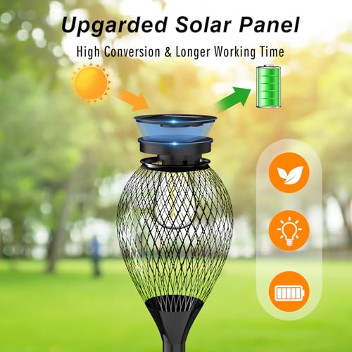 Ortiny VIP Solar Pathway Lights - 4 Pack