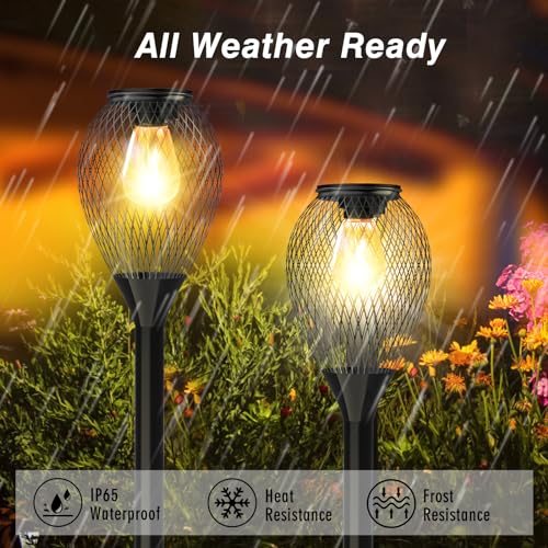Ortiny VIP Solar Pathway Lights - 4 Pack