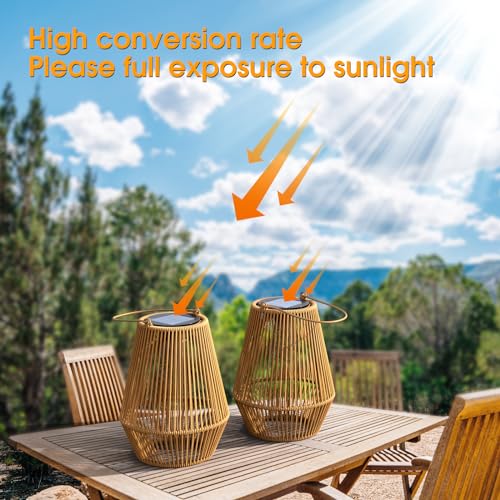 KagoLing Solar Lanterns for Outdoor VIP Decor - 2 Pack