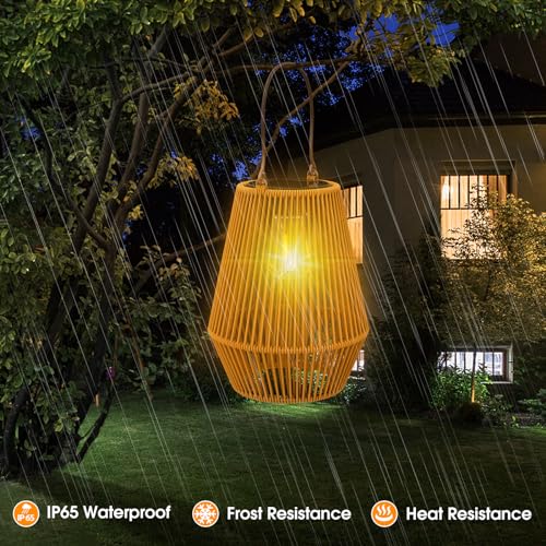 KagoLing Solar Lanterns for Outdoor VIP Decor - 2 Pack