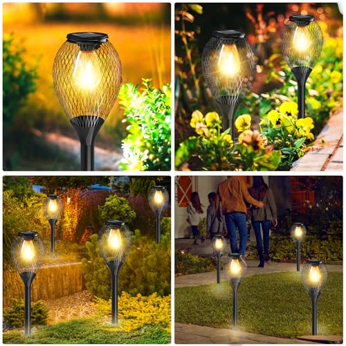 Ortiny VIP Solar Pathway Lights - 4 Pack