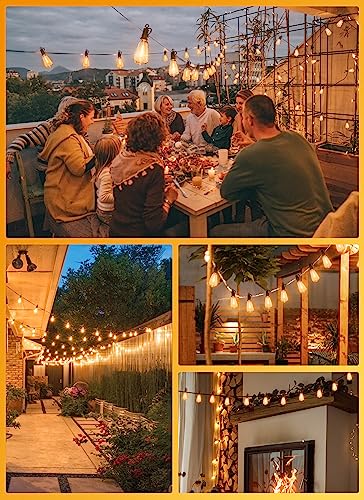 VIP Outdoor String Lights with Dimmable LED Bulbs