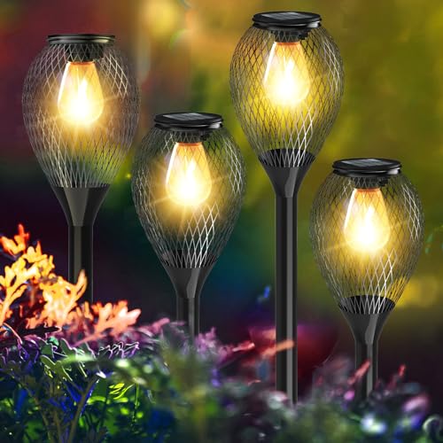 Ortiny VIP Solar Pathway Lights - 4 Pack