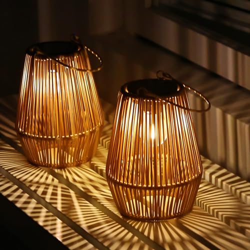 KagoLing Solar Lanterns for Outdoor VIP Decor - 2 Pack