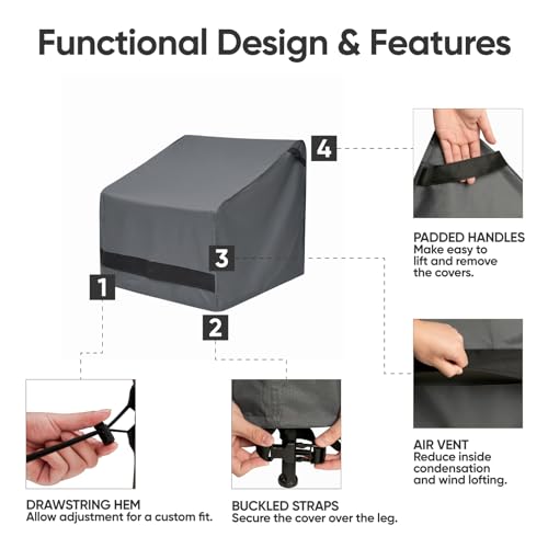 VIP Patio Furniture Covers Set - Waterproof & Heavy Duty