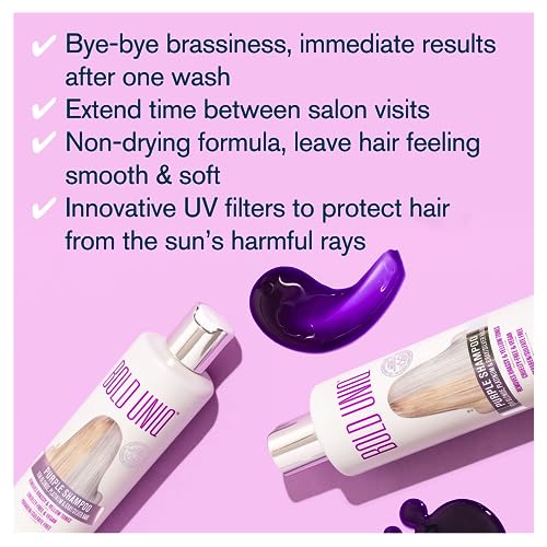 Purple Shampoo Toner for Blonde Hair - Paraben-Free, Vegan