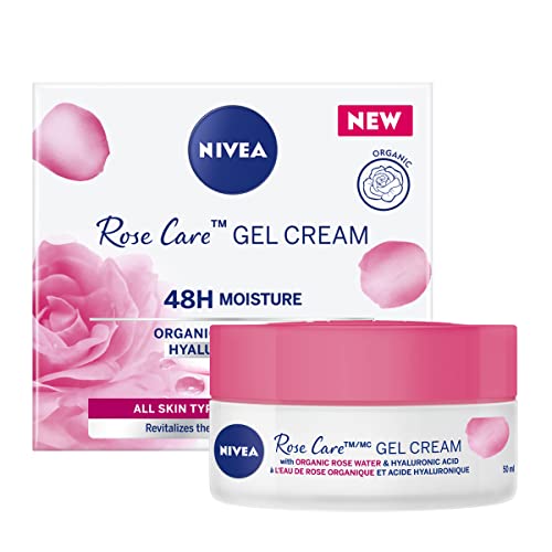 NIVEA Rose Care Gel Cream, 50ml | Hydrating VIP Day Cream