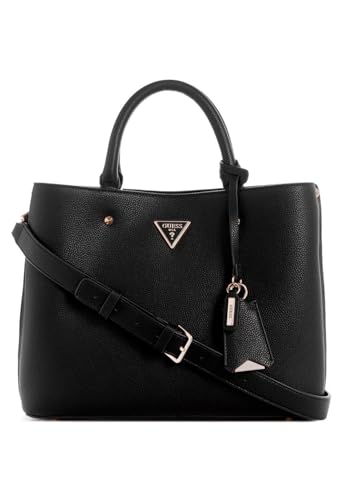 GUESS Women's Meridian Black Girlfriend Satchel VIP Shopping