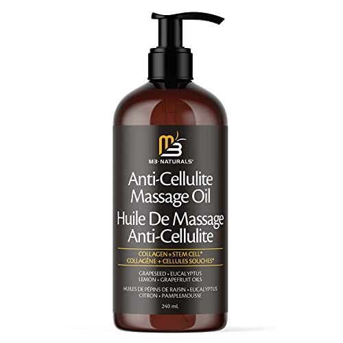 M3 Naturals Anti Cellulite Massage Oil with Collagen