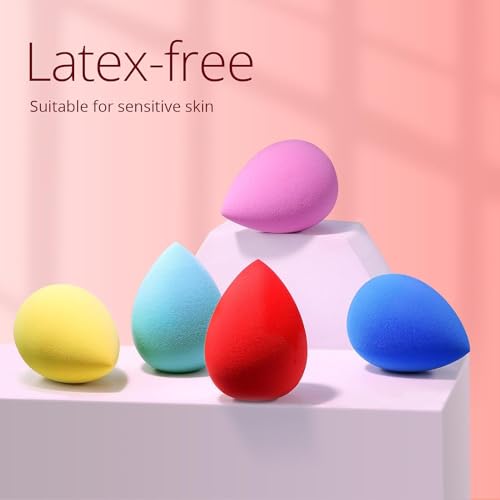 BEAKEY 5 Pcs Makeup Sponge Set, Blending Beauty Flawless