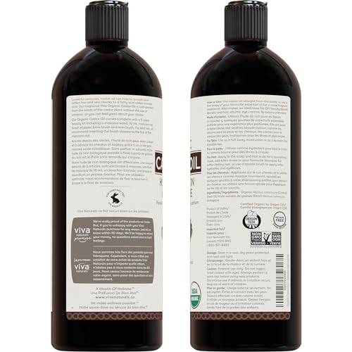 Organic Castor Oil for Hair, Skin, Lashes - VIP Beauty Kit
