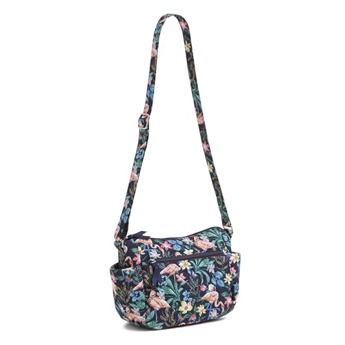 Vera Bradley Cotton Crossbody Purse, Flamingo Garden