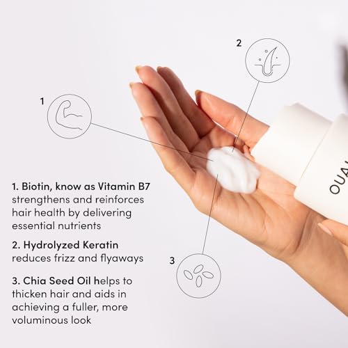 OUAI Fine Hair Shampoo + Conditioner Set, Keratin & Biotin