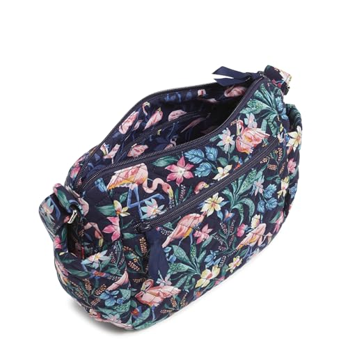 Vera Bradley Cotton Crossbody Purse, Flamingo Garden