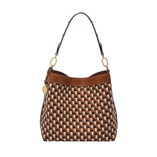 Fossil Women's VIP Neutral Woven Shoulder Bag