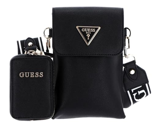 GUESS Women's Black Crossbody Phone Bag, VIP Style