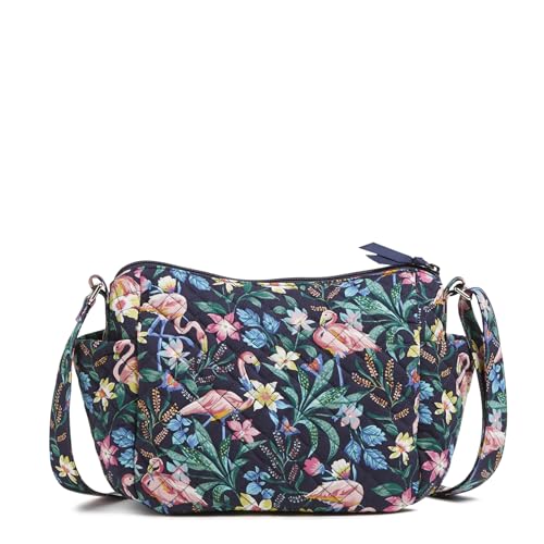 Vera Bradley Cotton Crossbody Purse, Flamingo Garden