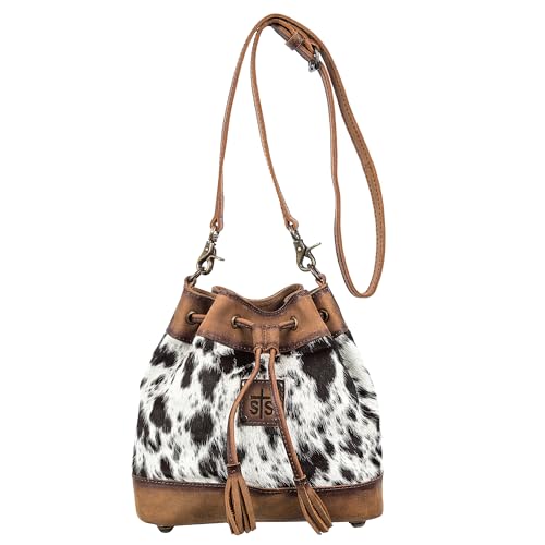STS Ranchwear Women's Classic Cowhide Bucket Bag Handbag