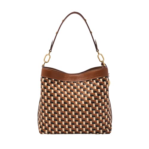 Fossil Women's VIP Neutral Woven Shoulder Bag