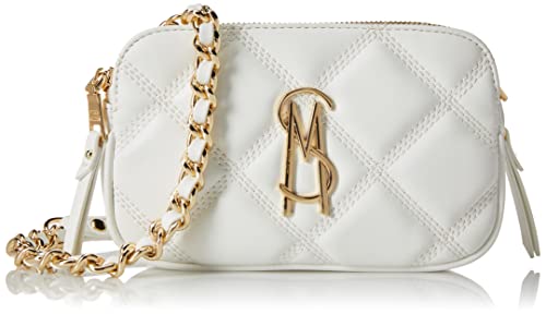 Steve Madden Quilted Crossbody Bag, Daisy Design, White