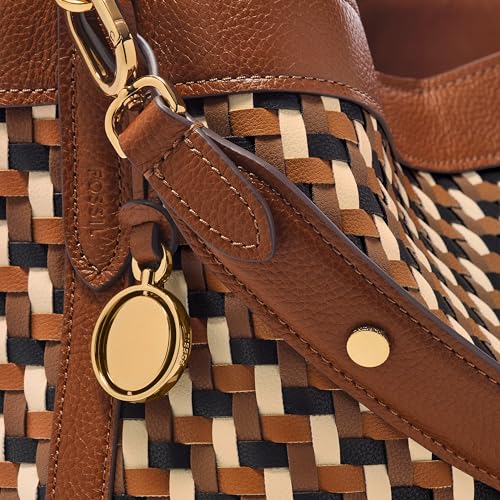 Fossil Women's VIP Neutral Woven Shoulder Bag