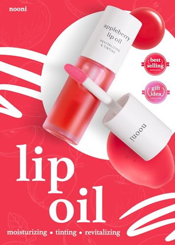 Nooni Appleberry Lip Oil | Moisturizing, Revitalizing, Tinting