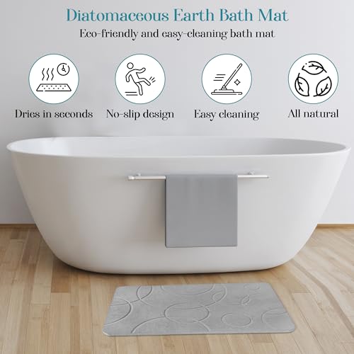 Luxury Beauty Diatomite Stone Bath Set with Sink Caddy