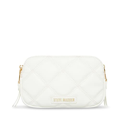 Steve Madden Quilted Crossbody Bag, Daisy Design, White