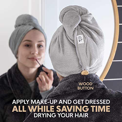 Evolatree Microfiber Hair Towel - Rapid Dry Turbans