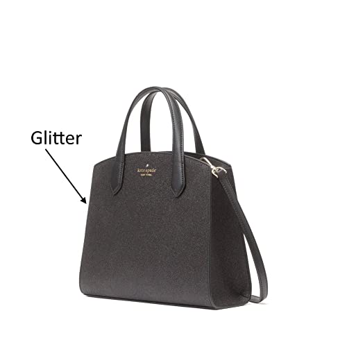 Kate Spade Tinsel Satchel Glitter Handbag - Black