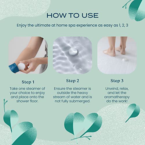 Eucalyptus Shower Steamers for Relaxation - 15 Pack
