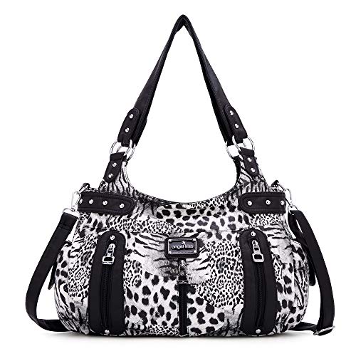 Angelkiss Women's Faux Leather Crossbody Hobo Satchel