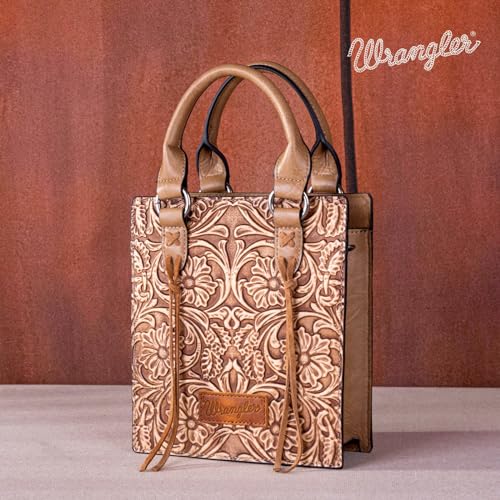 Wrangler Mini Tote bag: Fringe Crossbody Bag, Angel Khahi