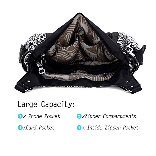 Angelkiss Women's Faux Leather Crossbody Hobo Satchel