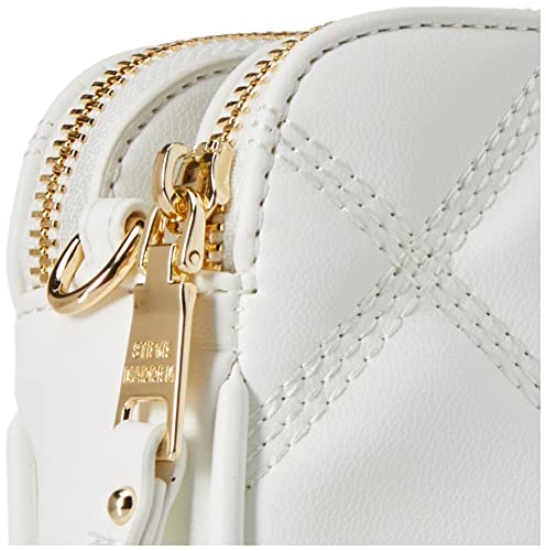 Steve Madden Quilted Crossbody Bag, Daisy Design, White