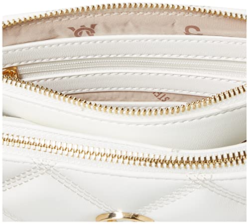 Steve Madden Quilted Crossbody Bag, Daisy Design, White