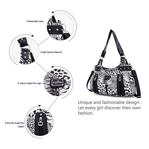 Angelkiss Women's Faux Leather Crossbody Hobo Satchel