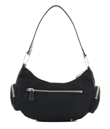 GUESS Eco Gemma Black Shoulder Bag, VIP Shopping