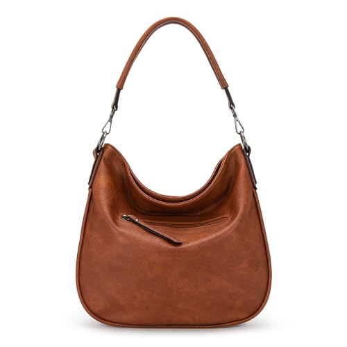 VIP Striped Cotton Ribbon Shoulder Purses, Brown