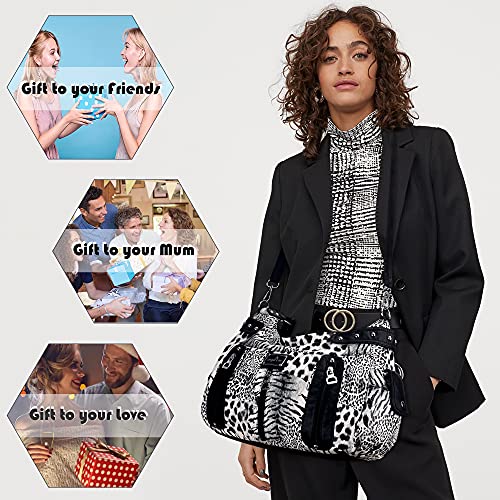 Angelkiss Women's Faux Leather Crossbody Hobo Satchel