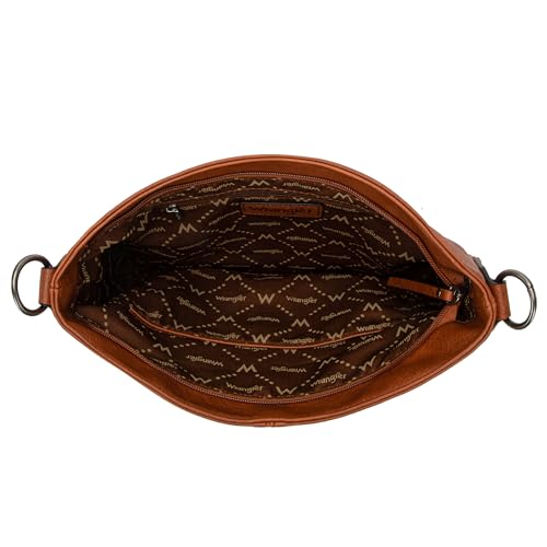 VIP Striped Cotton Ribbon Shoulder Purses, Brown