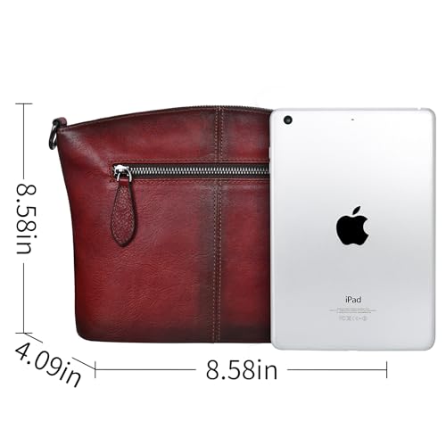 Wine Leather Crossbody Purses for VIP Ladies