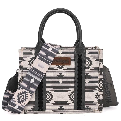 Wrangler Aztec Tote Bag for Women - Angel Diamond Black