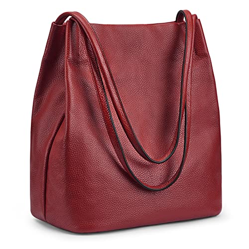 Kattee VIP Leather Totes with Magnetic Snap Closure
