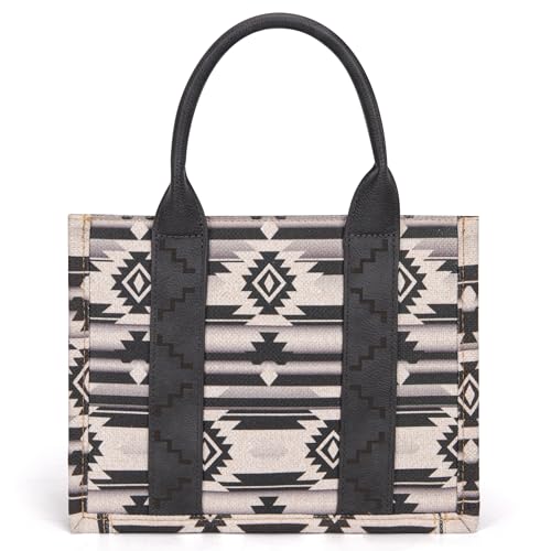 Wrangler Aztec Tote Bag for Women - Angel Diamond Black